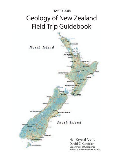 Geology Of New Zealand Field Trip Guidebook Researchgate