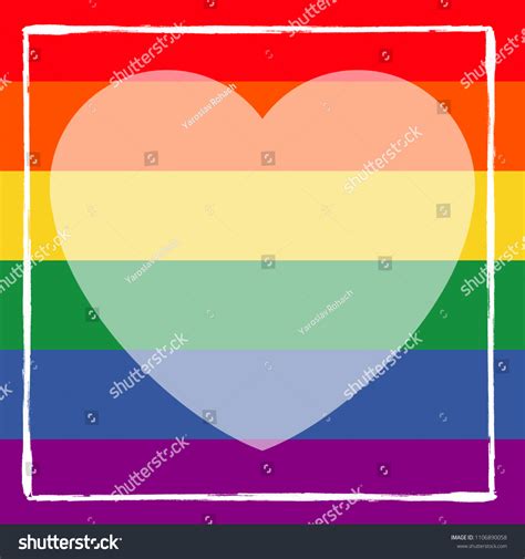 Lgbt Heart Vector Format Rainbow Heart Stock Vector Royalty Free