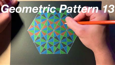 How To Draw A Geometric Pattern 幾何学模様の描き方 Youtube