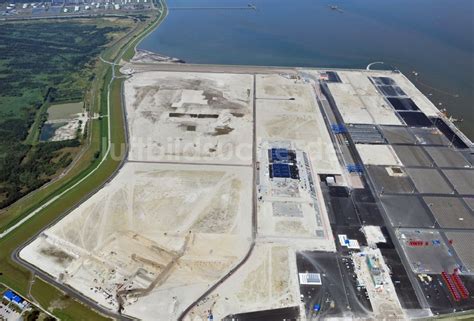 Luftaufnahme Wilhelmshaven Neubau Der Containerterminals Im