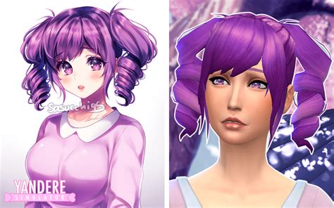 Yandere Simulator Kokona Hair The Sims 4 Yandere Simulator Sims 4 Sims