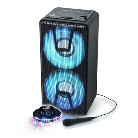 Enceinte autonome Muse M 1820DJ à LED Party box portable avec