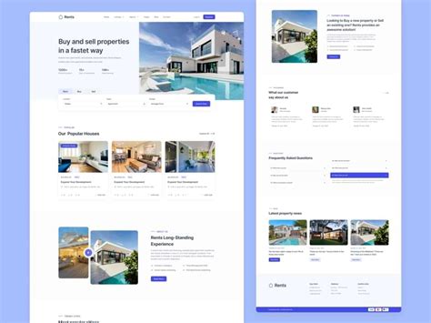 Rents: Buy & Sell Properties Website Template - iPixel Creative