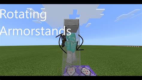 How To Make Rotating Armor Stands Bedrock Youtube