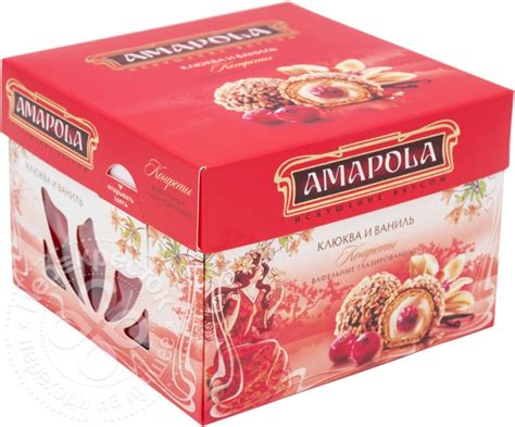 Конфеты Amapola Клюква и Ваниль - «Достойные и вкусные» | отзывы
