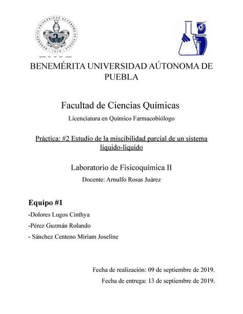 002 Estudio De La Miscibilidad Parcial De Un Sistema Liquido Liquido