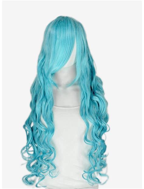 Epic Cosplay Hera Anime Blue Mix Long Curly Wig Hot Topic