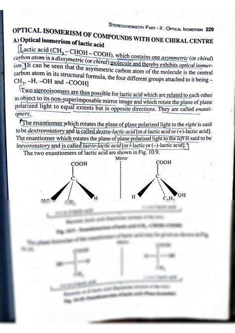 Solution Optical Isomerism With One Chiral Centre Calicut University