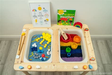 5 Fun Weather Sensory Bin Ideas Two Crafty Makers