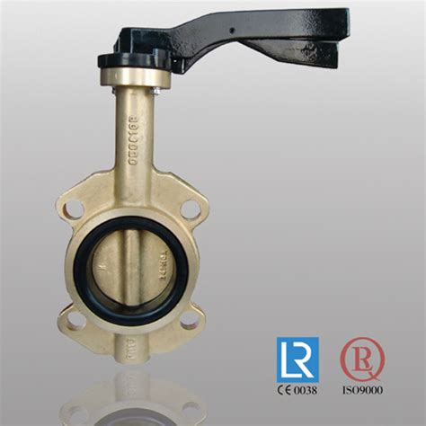 Al Bronze C Wafer Type Butterfly Valve Without Pin En Pn Pn