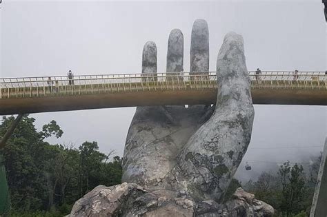 Golden Bridge Ba Na Hills Dragon Bridge Marble Mountains