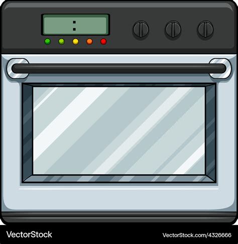 Electronic Oven Royalty Free Vector Image VectorStock