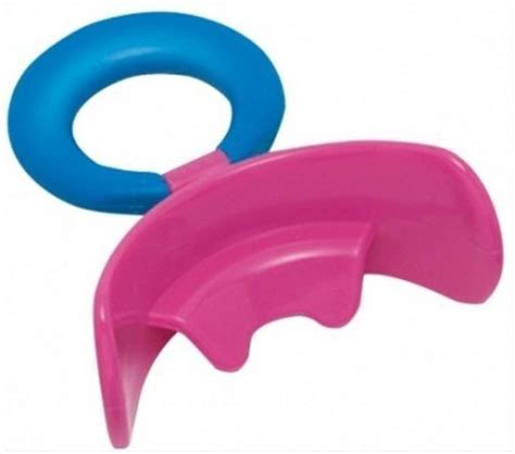 Вестибулярная пластинка MUPPY с козырьком, жесткая, розовая LARGE, с ...