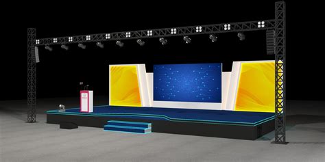 Stage Design D Model Cgtrader