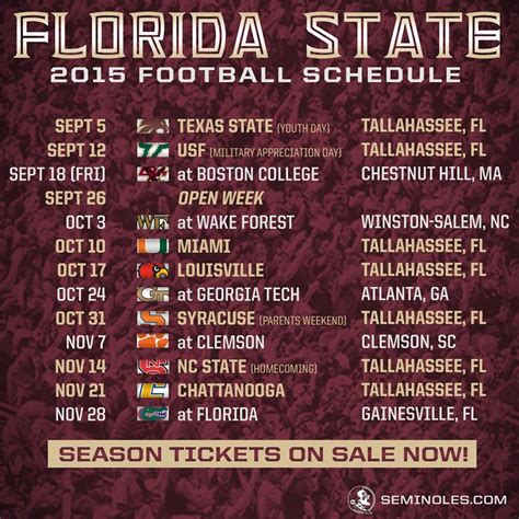 Florida State 2022 Schedule