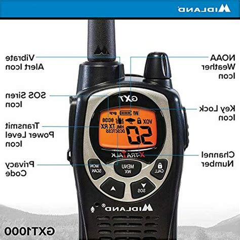 Midland 50 Channel Waterproof Gmrs Two Way Radio