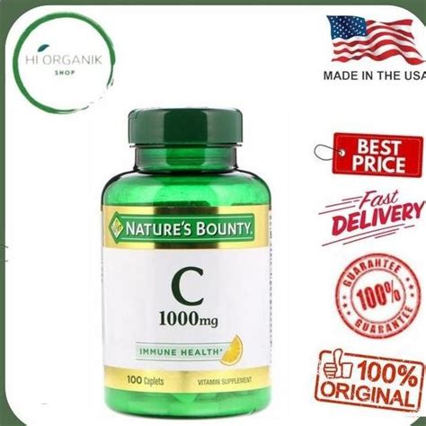 Jual NATURE S BOUNTY VITAMIN C 1000 MG 100 CAPLETS EDF54646ER Shopee