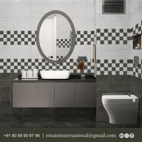 Ceramic Glossy Bathroom Tiles Size X Feet X Mm At Rs