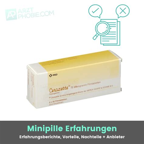 Minipille Erfahrungen ️ Vorteile und Nachteile