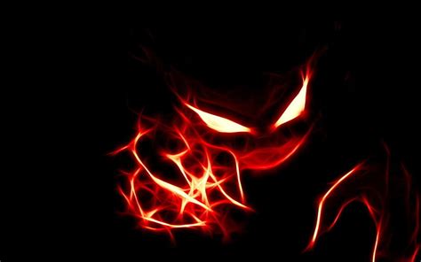 3440x1440px | free download | HD wallpaper: red and black evil spirit wallpaper, Pokémon, Anime ...