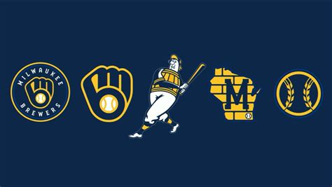 Brewers New Logos B Isbol Deportes Atar Nudos