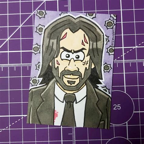 Commission John Wick Sketch Card By Robdemersart On Deviantart