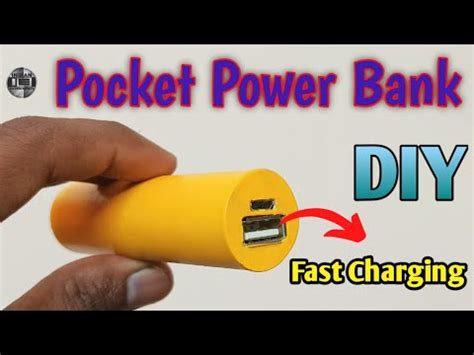 Diy Pocket Power Bank Power Bank Kaise Banaye Youtube