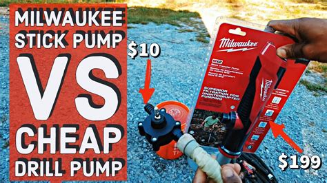 Milwaukee M12 Stick Transfer Pump vs Cheap Amazon Drill Transfer Pump Price Difference Justified ...