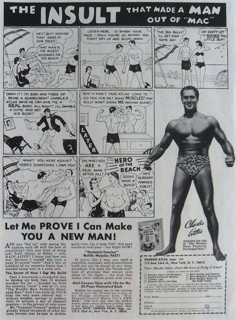 Charles Atlas Famous Ad From The 50s Vintage Comic Books Vintage