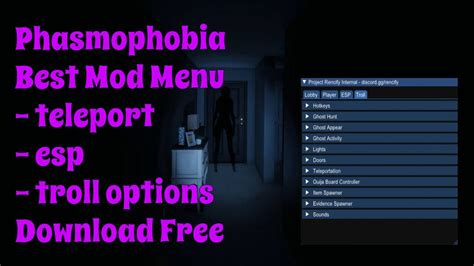 Phasmophobia Mod Menu Tutorial Troll Options Esp More