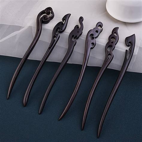 1pc Hairpin Ancient Hairpin Wooden Elegant Simple Hairpin Chinese ... 