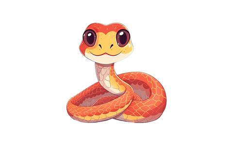 Cartoon Corn Snake Grafik Von Gornidesign Creative Fabrica