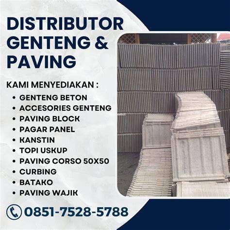 Pabrik Genteng Beton Datar Lebih Awet Di Malang Tribun Jualbeli