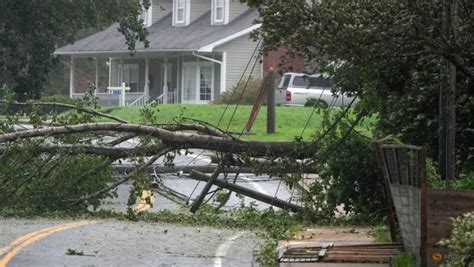 Storm Lee Makes Landfall In Canada Downing Trees And Knocking Out