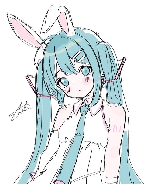 初音ミク「sour式うさみみ初音ミクが可愛いfa 」しきおやすみ中のイラスト