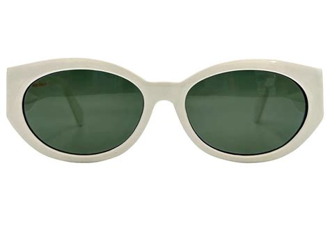 Vintage 1960s Puff White Round Mod Cat Eye Sunglasses Deadstock Etsy