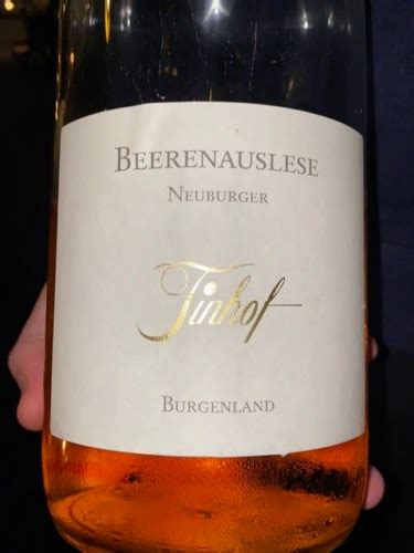 Weingut Tinhof Beerenauslese Neuburger Vivino Australia