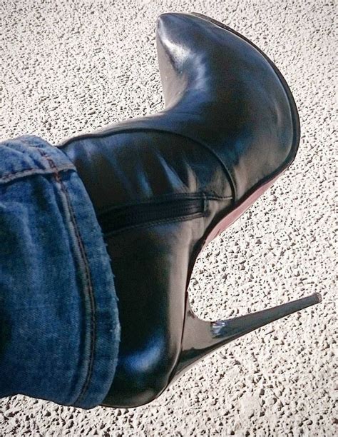 Pinterest Leather Boots Heels High Heel Boots Ankle High Heel Boots