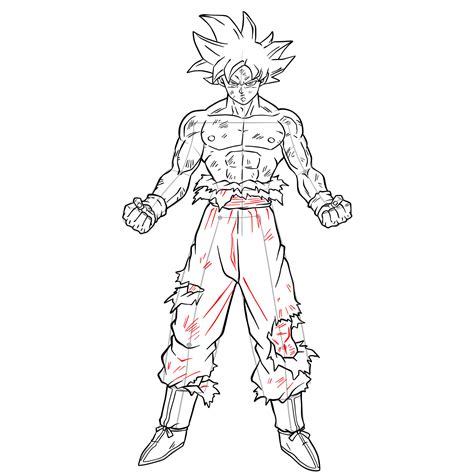 How To Draw Goku In Mastered Ultra Instinct Like A Pro