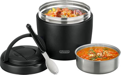 Amazon Wiwens Thermo Food Jar For Hot Food Adults 32OZ Soup Thermo Lunch Containers Wide