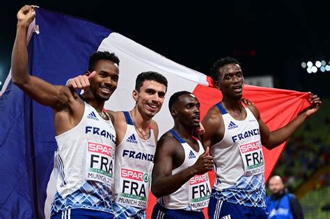 Euro D Athl Tisme La France M Daill E De Bronze Du Relais X M Hommes