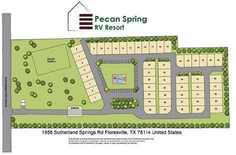 Park Map Pecan Springs Rv Resort