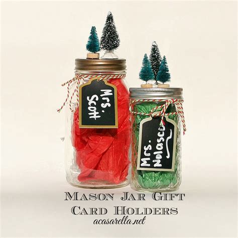 Mason Jar Gift Card Holder A Casarella