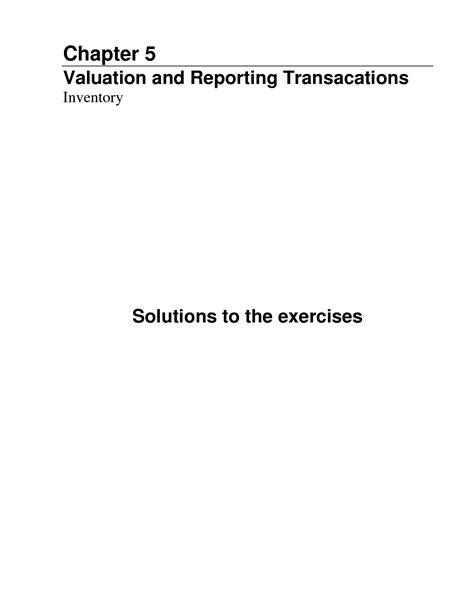 Chapter 5 Wiley Solutions Exercises