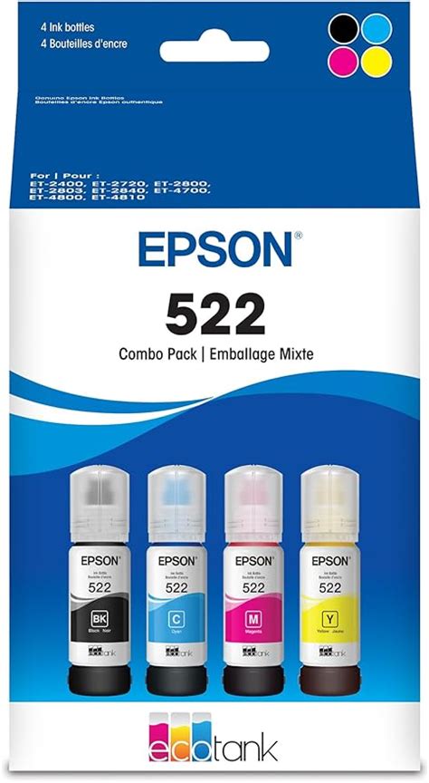 Epson Ecotank Ink Ultra High Capacity Bottle Black Color Combo