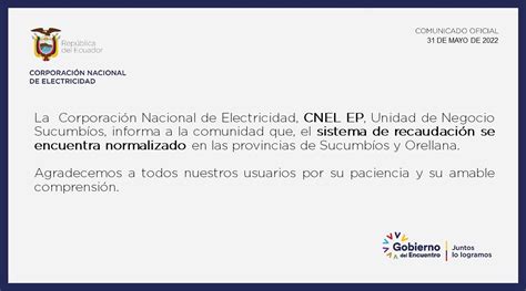 Cnel Ep On Twitter Comunicado A Nuestros Clientes De La Unidad De