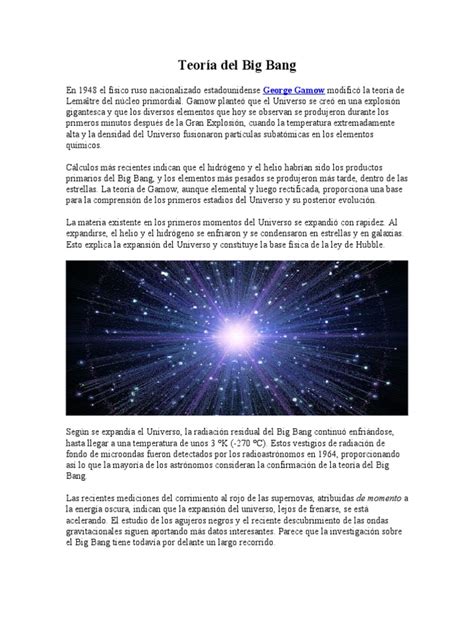 Teorias De La Creacion Pdf Big Bang Astrobiología