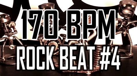 170 BPM Rock Beat 4 4 4 Drum Beat Drum Track YouTube