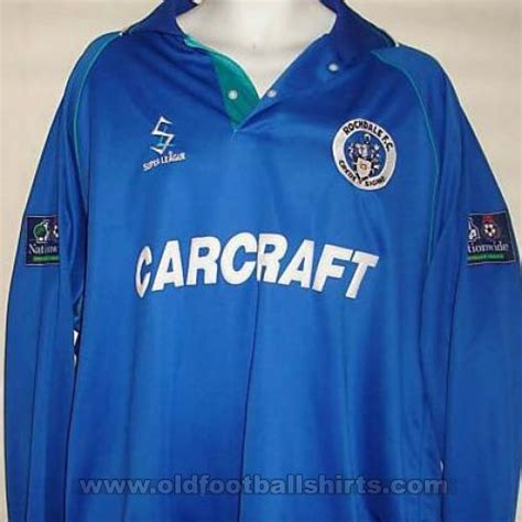 Rochdale Home Football Shirt Sponsored By Carcraft