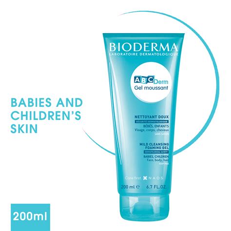 Bioderma ABCDerm Gel Moussant Ultra Gentle Soap Free Face And Body